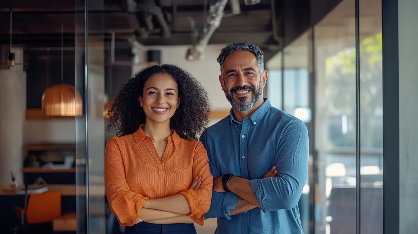 Consultores especializados en administraci&oacute;n de sueldos y organizaci&oacute;n empresarial trabajando con clientes